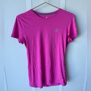 Adidas Climalite Hot Pink Exercise Tee Size Medium